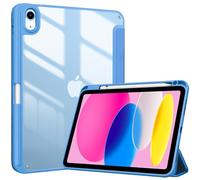 ProCase Coque Porte-Stylet pour iPad A16 11 Pouces 2025 11ème Génération, iPad 10ème Génération 10,9 Pouces en 2022, Nouvel Étui Amélioré, Housse de Protection Anti-Chute -Bleu