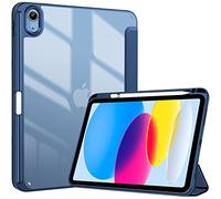 ProCase Coque pour iPad (A16) 11 Pouces 2025, iPad 10ème Génération 10,9 Pouces en 2022, Nouvel Étui Amélioré avec Porte-Stylet, Housse de Protection Anti-Chute -Marine