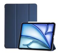 ProCase Coque pour iPad Air 11 Pouces (M3) 2025/(M2) 2024, Air 5ème 2022/4ème 2020 10.9 Pouces, Étui de Protection Anti-Chute, Rabat Magnétique Stable -Marine