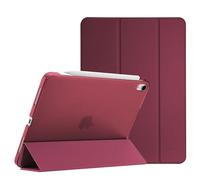 ProCase Coque pour iPad Air 11 Pouces (M4) 2026/(M3) 2025/(M2) 2024, Air 5ème 2022/4ème 2020 10.9 Pouces, Étui de Protection Anti-Chute, Rabat Magnétique Stable -Rouge Vineux