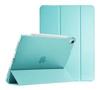 ProCase Coque pour iPad Air 11 Pouces (M4) 2026/(M3) 2025/(M2) 2024, Air 5ème 2022/4ème 2020 10.9 Pouces, Étui de Protection Anti-Chute, Rabat Magnétique Stable -Turquoise