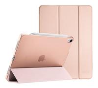 ProCase Coque pour iPad Air 11 Pouces (M4) 2026/(M3) 2025/(M2) 2024, Air 5ème 2022/4ème 2020 10.9 Pouces, Étui de Protection Anti-Chute, Rabat Magnétique Stable -Rose d'or