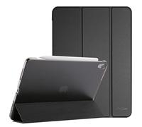 ProCase Coque pour iPad Air 11 Pouces (M3) 2025/(M2) 2024, Air 5ème 2022/4ème 2020 10.9 Pouces, Étui de Protection Anti-Chute, Rabat Magnétique Stable -Noir