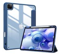 ProCase Coque pour iPad Pro 11 Pouces 2022/2021/2020/2018, Nouvel Étui Amélioré avec Porte-Stylet, Housse de Protection Anti-Chute -Marine