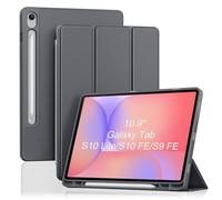 ProCase Coque pour Samsung Galaxy Tab S10 Lite 10.9" 2025/ S10 FE 10.9" 2025/ S9 FE 10.9" 2023, Housse de Protection Ultra-Fine avec Veille/Réveil Automatique et Fermeture Magnétique -Gris