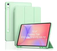 ProCase Coque pour Samsung Galaxy Tab S10 Lite/S10 FE/S9 FE - Vert Matcha | Coque Ultra-Fine pour Tablette 10,9", Porte-Stylet, Veille/Réveil Automatiques, Fermeture Magnétique