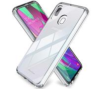ProCase Coque Samsung A40 (5.9" en 2019), Housse Case de Protection Dos Dur en PC Anti-Jaunissement, Pas de Bulles et Transparente comme Cristal, Coins en TPU Anti Choc et Facile à Mettre et Enlever