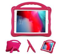 ProCase Coque Silicone iPad 6, iPad 5, iPad Air 2, iPad Air 1, Enfant Antichoc Housse de Protection Renforcé, Etui Léger pour iPad 9.7 Pouces, Très Résistante avec Poignée de Transport-Magenta
