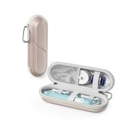 ProCase Étui à Brosse à Dents Électrique pour Oral B - Champagne | Compatible avec Oral-B Pro, IO Series et Philips Sonicare, coque rigide EVA, idéale pour le voyage