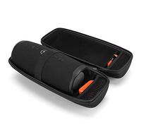 ProCase Étui Antichoc JBL Charge 5, JBL Charge 4, JBL Charge 3, Housse de Protection en EVA Rigide avec 2 Proches en Filet, Extérieure en EVA Antichoc Durable, Interieur Fixe Bien-Noir