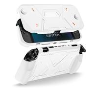 ProCase Étui de Protection pour Nintendo Switch 2 2025, Coque Avant Rigide en PC et Coque Arrière Souple avec Poignée Ergonomique pour la Nouvelle Nintendo Switch 2 7,9 Pouces 2025 -Blanc