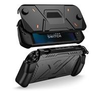 ProCase Étui de Protection pour Nintendo Switch 2 2025, Coque Avant Rigide en PC et Coque Arrière Souple avec Poignée Ergonomique pour la Nouvelle Nintendo Switch 2 7,9 Pouces 2025 -Noir