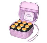ProCase Étui de Rangement pour Flacons d’Insuline, Coque Rigide de Protection Étanche avec Mousse de Séparation 9 Slots et Pochette en Maille, Compatible avec Flacons Standard U-100 de 10 ml -Violet