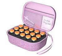 ProCase Étui de Rangement pour Flacons d’Insuline, Coque Rigide de Protection Étanche avec Mousse de Séparation 15 Slots et Pochette en Maille, Compatible avec Flacons Standard U-100 de 10 ml -Violet