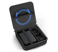 ProCase Étui de Transport Rigide pour Routeur de Voyage Glinet GL-BE3600 (Slate 7)/SFT1200 (Opal)/MT3000 (BerylAX)/AXT1800/A1300, pour Routeurs WiFi, Adaptateur Secteur et Accessoires - Noir