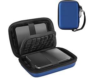 ProCase Étui Disque Dur Externe 2,5", Housse de Protection pour WD, Toshiba, Canvio, Seagate, Samsung SSD HDD, Pochette Portable Antichoc pour 2 x 2,5" Disques, avec Poche pour Accessoires