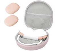 ProCase Étui pour AirPods Max/Max 2, Coque EVA Rigide de Voyage - Rose | Avec Housse Silicone, Doublure Douce et Poche Filet pour Accessoires, Antichoc, pour Voyage et Rangement Quotidien