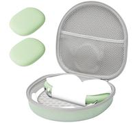 ProCase Étui pour AirPods Max/Max 2, Coque EVA Rigide de Voyage - Vert | Avec Housse Silicone, Doublure Douce et Poche Filet pour Accessoires, Antichoc, pour Voyage et Rangement Quotidien