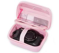 ProCase Étui pour Appareil Photo Compact, Sacoche pour Canon PowerShot SX740 HS/Canon G7X Mark III Mark II/Kodak Pixpro C1/Sony ZV-1/Panasonic Lumix TZ99, Housse pour l'appareil Photo Numérique -Rose