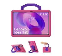 ProCase Étui pour Enfant pour Tablette Lenovo Idea Tab 2025 11 Pouces avec Support, Coque de Protection Antichoc et Robuste avec poignée rotative -Magenta