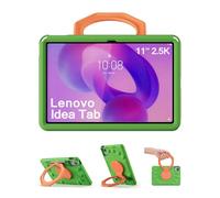 ProCase Étui pour Enfant pour Tablette Lenovo Idea Tab 2025 11 Pouces avec Support, Coque de Protection Antichoc et Robuste avec poignée rotative -Vert