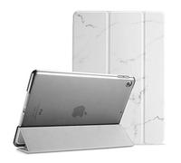 ProCase Étui pour iPad 9ème/8e/7ème génération 10,2 Pouces 2021 2020 2019, Housse de Protection Smart Case Cover Compatible avec iPad 9/8/7 - Marbre Blanc