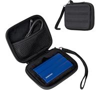 ProCase Étui pour Samsung T7 Shield External SSD et T9 External SSD, Housse de Voyage pour Portable SSD Externe, Boîtier de Protection pour Disque Dur Samsung, Coque Rigide avec Poche Filet -Noir
