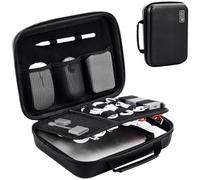 Procase Étui Rigide de Voyage pour Macbook Adaptateur de Courant Chargeurs Câbles Banque d’Énergie Apple Magic Mouse Apple Pencil USB Flash Disk SD Card -Noir