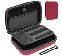 Procase Étui Rigide de Voyage pour Macbook Adaptateur de Courant Chargeurs Câbles Banque d’Énergie Apple Magic Mouse Apple Pencil USB Flash Disk SD Card -Vin