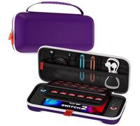 ProCase Étui Rigide Transport pour Nintendo Switch 2 avec 24 Emplacements pour Cartes de Jeu, Housse Coque Voyage de Protection pour Console Joy-Con et Accessoires -Violet