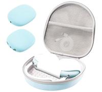 ProCase Étui Transport Rigide pour AirPods Max 2020/2024 avec Couvercle et Pochette en Filet, Housse Protecteur Portable de Voyage pour AirPods Max -Bleu