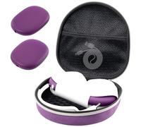 ProCase Étui Transport Rigide pour AirPods Max 2020/2024 avec Couvercle et Pochette en Filet, Housse Protecteur Portable de Voyage pour AirPods Max -Violet