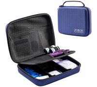 ProCase Étui Voyage de Insuline Médicament, Trousse à Insuline Diabétique Pratique, Sac Diabète de Stylos à Insuline, Seringues et Aiguilles, Coque Voyage Insuline -S(Marine)