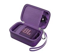 ProCase Housse JBL Go 5/4/3/Essential 2, Étui Rigide - Violet | Étui de Transport Portable pour Enceinte, Sac de Rangement Anti-Choc et Anti-Rayure, avec Protection Rigide