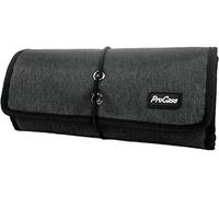 ProCase Organisateur Électronique de Voyage, Housse Trousse de Rangement Sac de Voyage Protection pour Accessoires Numériques, Câbles de Données, Chargeur, Clé d'USB, Disque Dur, Écouteurs-Noir