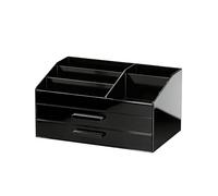 ProCase Organisateur Parfum pour Homme en Acrylique Étanche, Boîte de Rangement Grande Capacité avec Compartiments et Tiroir, pour Salle de Bain et Coiffeuse -2 Niveaux