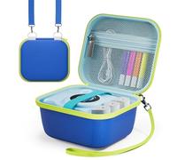 ProCase Pochette pour Appareil Photo Instantané Enfant, Housse pour ASTGMI/HiMont/Hangrui/TIATUA/CalineGam, Étui Universel pour Appareil Photo Compact, Caméra Enfant et Papier et Câbles -Bleu