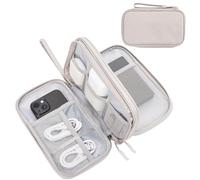 Procase Sac Rangement Cable à 3 Couches, Pochette Cable Voyage Portable, Organisateur Accessoires Électronique pour Chargeurs, Banques d'alimentation, Adaptateurs, Disque Dur Externe -Gris