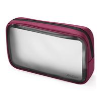 ProCase Trousse de toilette de voyage approuve par la TSA, pochette transparente mate, organisateur de voyage, bagage main l'aroport, sac d