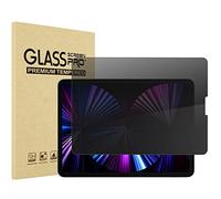 Procase Verre Trempé Anti Espion à 360 degrés pour Ipad 10.9" Air 5 2022/ Air 4 2020/ iPad Pro 11" 4ème Géné 2022/ 3ème Géné 2021/ 2ème Géné 2020/ 1ère Géné 2018, Film Protection d'Écran Anti Rayures