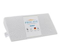 PROCAVE Cale de lit avec Housse en Silver Protect - Largeur : 80 cm - Profondeur : 45 cm - Hauteur : 15/1 cm - Fabriqué en Allemagne - Coussin en Mousse pour Lits et Lits à Eau