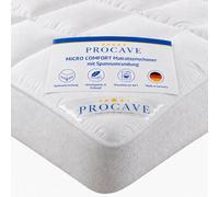 PROCAVE mICRO cOMFORT sur-matelas avec une forme parfaitement ajustée, blanc, 140 x 200 cm