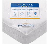 PROCAVE | protège-Matelas imperméable dans des Tailles différentes | alèse imperméable en Molleton | fabriqué en Allemagne | protège-Oreiller| 120x190 cm