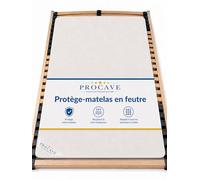 PROCAVE | protège-sommier à Lattes en Feutre de Haute qualité | protège-Matelas | protège-Matelas Respirant réalisé en Feutre aiguilleté | fabriqué en Allemagne | 200x200 cm