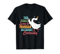 Procédez sans Certitude Motivation Sarcastique Goose Meme T-Shirt