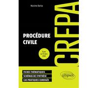Procédure civile - CRFPA 2024 - Maxime Barba - Ellipses - broché - Etude