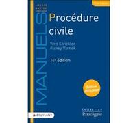 Procédure civile Yves Strickler (Auteur), Alexey Varnek (Auteur), François Fourment (Collection dirigée par)
