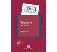 Procédure pénale 10ème édition - Edouard Verny - Dalloz - broché - Etude