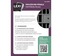 Procédure pénale (2e edition): Droit de l'éxécution des peines