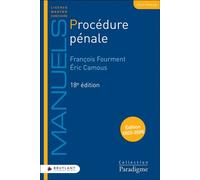 Procédure pénale - François Fourment - Bruylant - broché - Etude